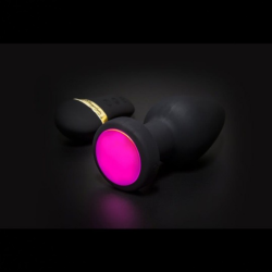 Plugs & Chapelets Anals PLUG VIBRANT ZEUS AVEC LED A TELECOMMANDE DE YRANUS TAILLE S