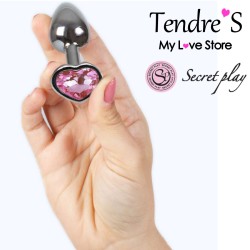 Plugs & Chapelets Anals PLUG METAL COEUR ROSE TAILLE S DE SECRET PLAY