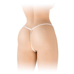 Lingerie STRING "VENUSINA" BLANC AVEC PERLES DE "FASHION SECRET" TU
