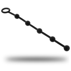 Plugs & Chapelets Anals CHAINE / CHAPELET ANAL KORG 21 CM DE BLACK & SILVER