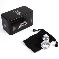 Plugs & Chapelets Anals PLUG METAL COEUR DIAMANT TAILLE S DE SECRET PLAY