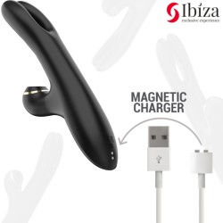 RABBIT DOUBLE VIBRATEUR SERRAGE NOIR DE IBIZA