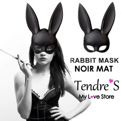 MASQUE RABBIT MASK NOIR MAT