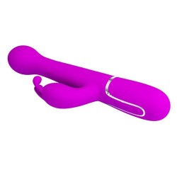 Love toys RABBIT DEJON ROSE VA ET VIENTS AVEC BILLES ROTATIVES DE PRETTY LOVE