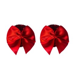 Accessoires CACHES TETONS NIPPIES ROUGES A NOEUDS BLAZE DE BURLESQUE