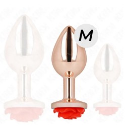 PLUG OR ROSE METAL ROSE ROUGE TAILLE:M DE KINK