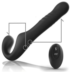 LOVE TOY CEINTURE SANS CEINTURE NOIR REMOTE CONTROL STRAPLESS VIBRATOR DE IBIZA