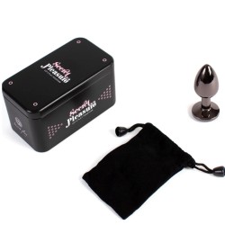 Plugs & Chapelets Anals PLUG METAL CRISTAL DIAMANT GUNMETAL TAILLE S DE SECRET PLAY