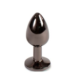 PLUG METAL CRISTAL DIAMANT GUNMETAL TAILLE S DE SECRET PLAY