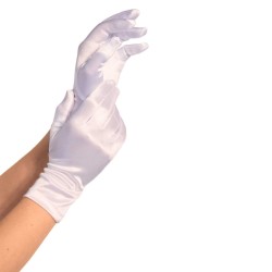 GANTS SATIN BLANCS DE LEG AVENUE