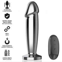 Plugs & Chapelets Anals PLUG METAL VIBRANT TELECOMMANDE TAILLE M DE INTENSE