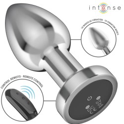 Plugs & Chapelets Anals PLUG VIBRANT METAL AVEC TELECOMMANDE TAILLE M DE INTENSE