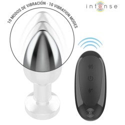 PLUG VIBRANT METAL AVEC TELECOMMANDE TAILLE M DE INTENSE