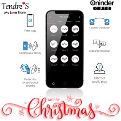 Love toys LOVE 3 SOME TRIPLE VIBRATEURS AVEC APPLI BLEU JAUNE DE ONINDER CUTE