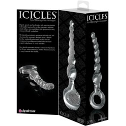 CHAPELET ANAL EN VERRE ICICLES N°67 DE PIPEDREAM