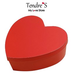 Accessoires BOITE DE RANGEMENT ROUGE EN FORME DE COEUR