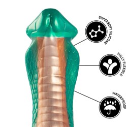 Love toys LOVE TOY VENTOUSE PYTHON COBRA VERT OR DE EPIC