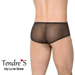 Softline Boxer Noir avec Double Fermeture Zip - XL