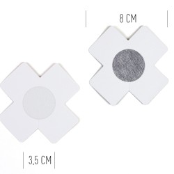 Accessoires CACHES TETONS NIPPIES WOW BOOBS EN CROIX 2 PAIRES DE SECRET PLAY