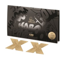 copy of CACHES TETONS FLASH COEUR GRIS DE "BIJOUX INDISCRETS"