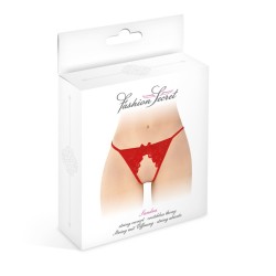 Lingerie STRING ROUGE OUVERT SANDRA DE FASHION SECRET
